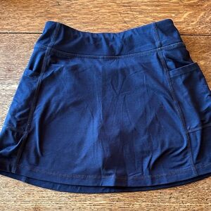 Primary Navy Athletic Skort with Side Pockets